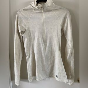 Under Armour white quarter zip